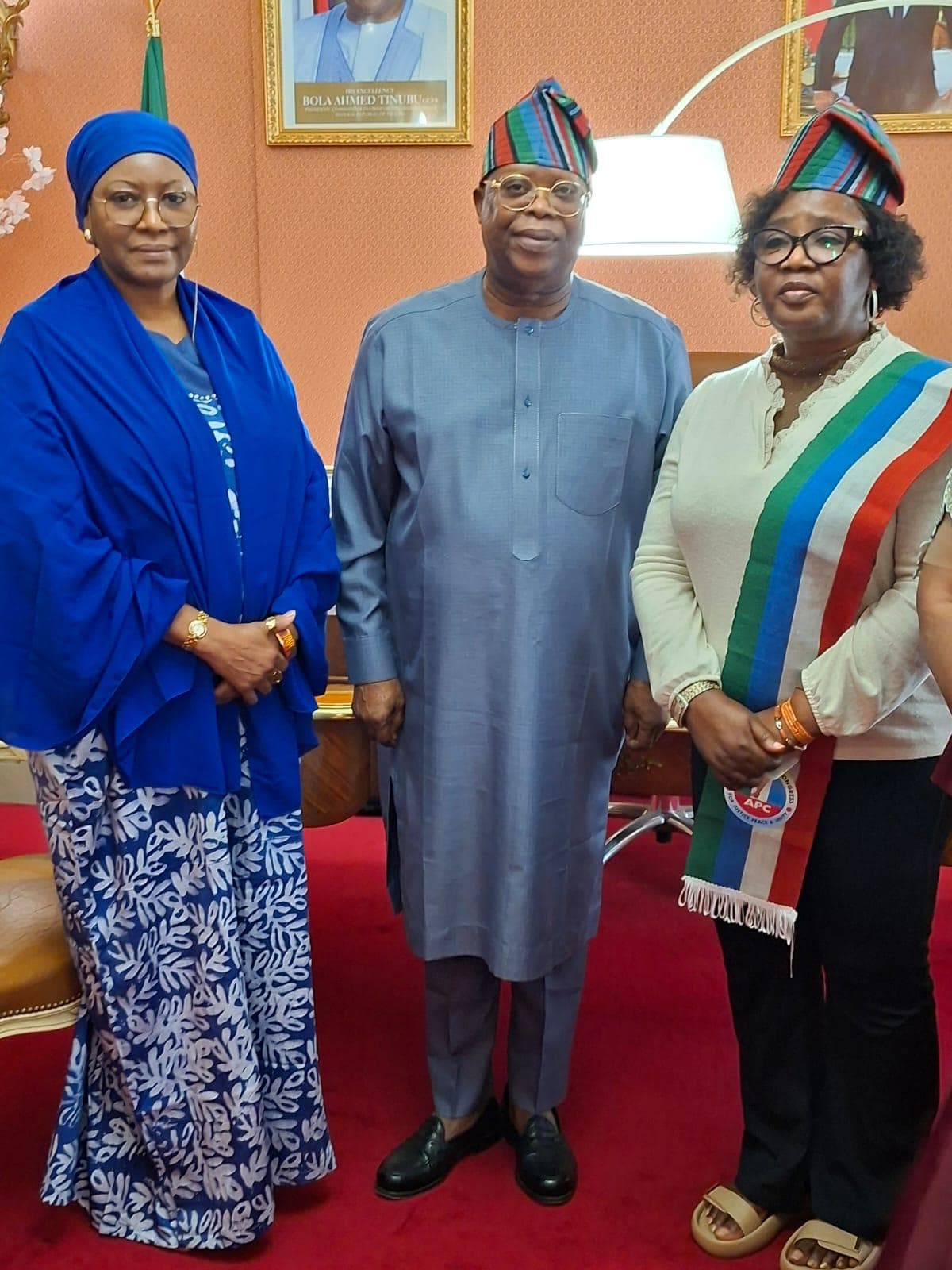 TTB France Delegation Presents Torch to Nigerian Ambassador