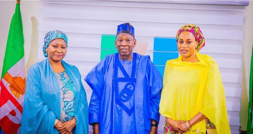 Dr. Ganduje Welcomes France Chapter Leader, Haj. Aminat.