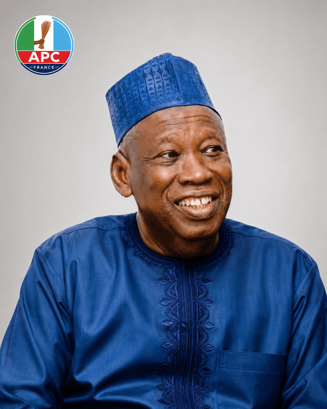 A Hero’s Welcome: APC National Chairman Ganduje Touches Down in Paris to a Rousing Reception.