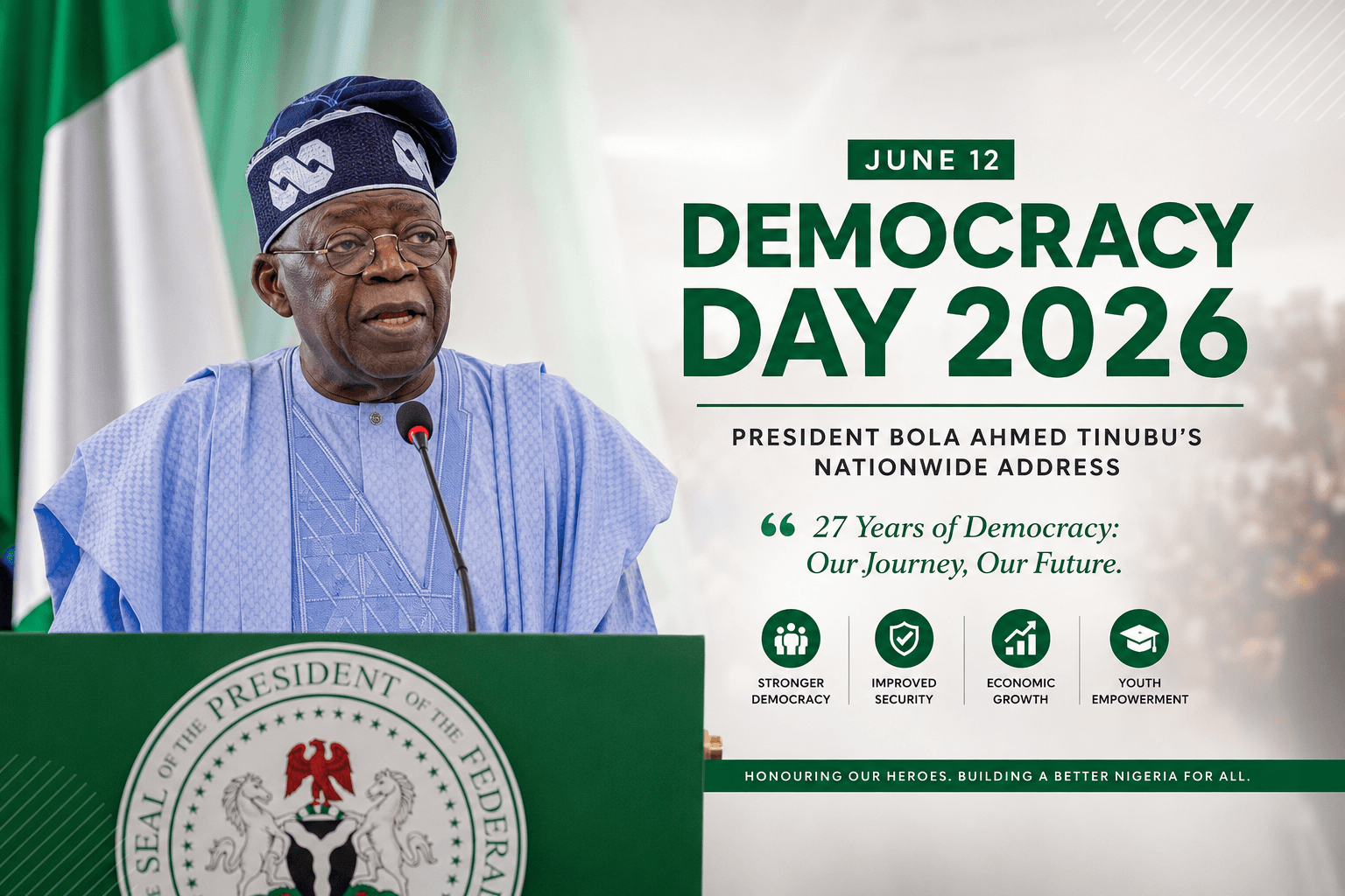 President Tinubu’s Democracy Day Message: Renewing Faith in Nigeria’s Democratic Future